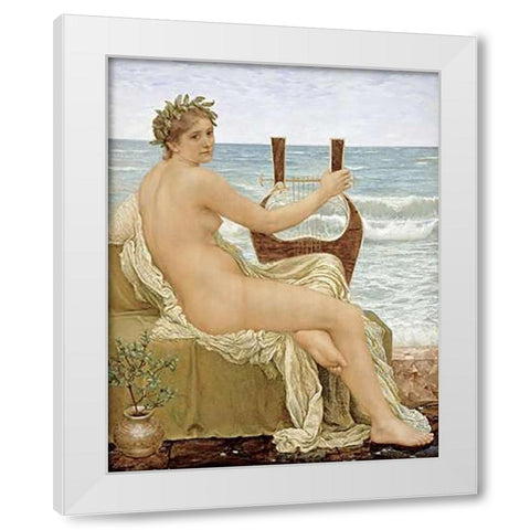 Music White Modern Wood Framed Art Print by Holliday, Henry