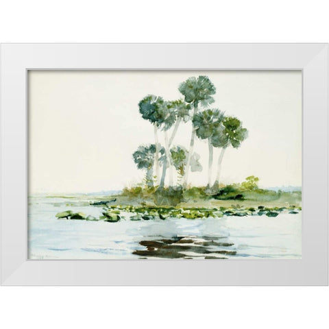 St. Johns River, Florida White Modern Wood Framed Art Print by Homer, Winslow