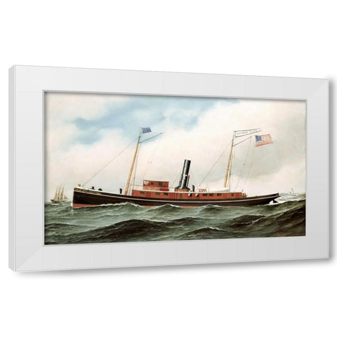 Storm King White Modern Wood Framed Art Print by Jacobsen, Antonio