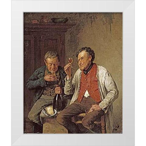 A Toast White Modern Wood Framed Art Print by Jernberg, August