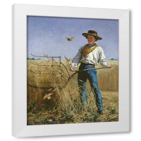 The Invasion White Modern Wood Framed Art Print by Mayer, Frank Blackwell