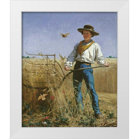 The Invasion White Modern Wood Framed Art Print by Mayer, Frank Blackwell