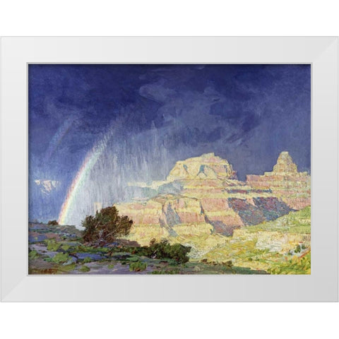 The Grand Canyon White Modern Wood Framed Art Print by Potthast, Edward Henry