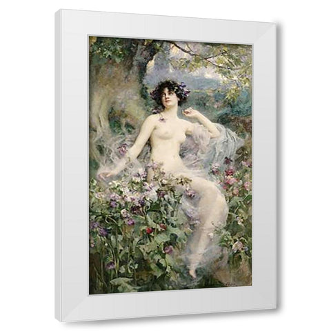 Songs of The Morning White Modern Wood Framed Art Print by Rae, Henrietta