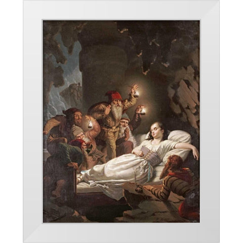 Snow White White Modern Wood Framed Art Print by Risse, Roland