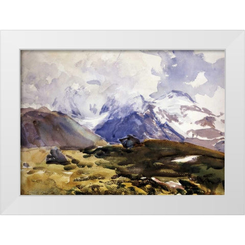 The Simplon White Modern Wood Framed Art Print by Sargent, John Singer