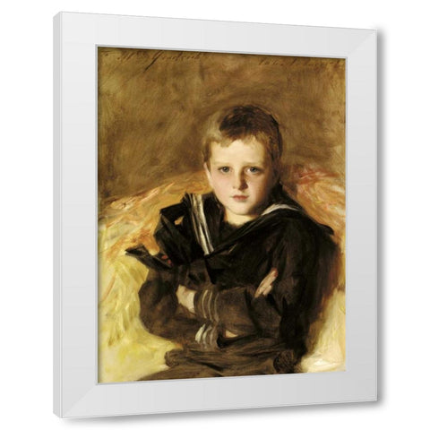 Portrait of Caspar Goodrich White Modern Wood Framed Art Print by Sargent, John Singer