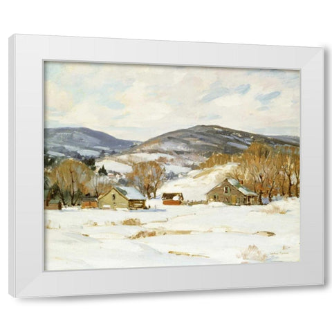 Early Snow White Modern Wood Framed Art Print by Symons, George Gardiner