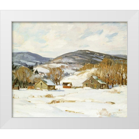 Early Snow White Modern Wood Framed Art Print by Symons, George Gardiner