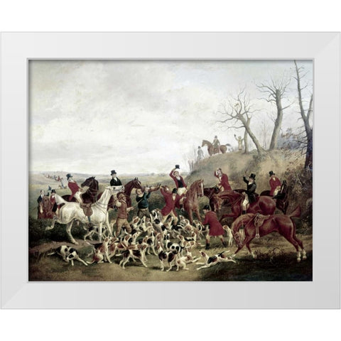 Kill White Modern Wood Framed Art Print by Alken, Henry Thomas