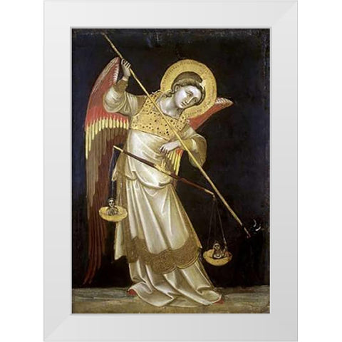 Archangel Michael II White Modern Wood Framed Art Print by Di Arpo, Guariento