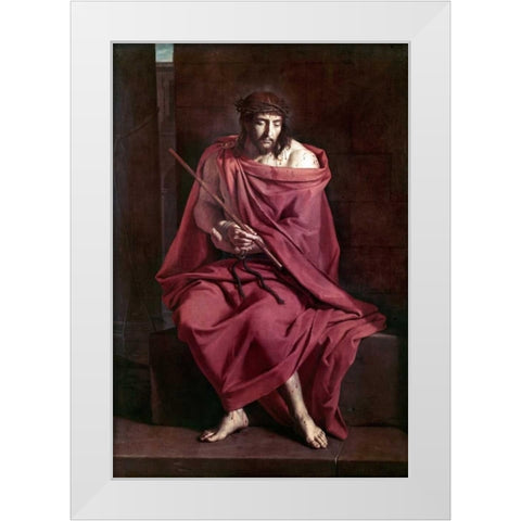 Ecce Homo White Modern Wood Framed Art Print by Bartolommeo, Fra