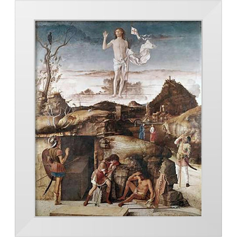 Resurrection of Museumist White Modern Wood Framed Art Print by Bellini, Giovanni