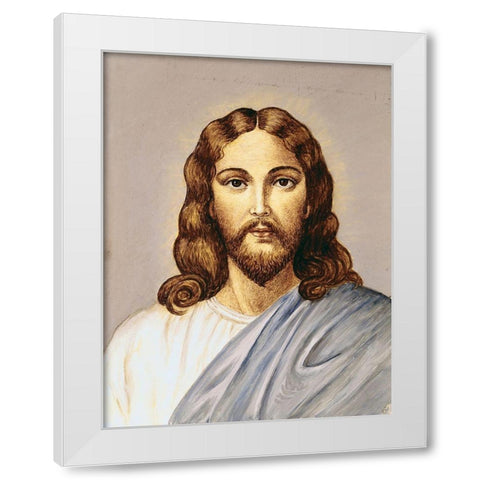 Christ White Modern Wood Framed Art Print by Bianchini, Vittorio