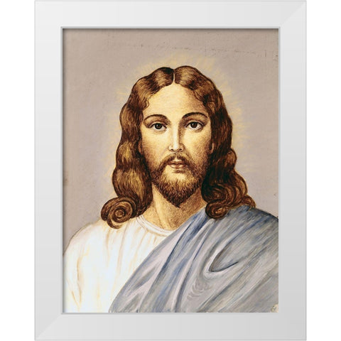 Christ White Modern Wood Framed Art Print by Bianchini, Vittorio
