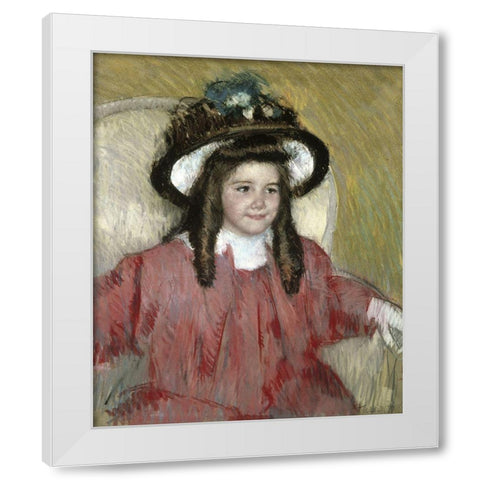 Anne Marie Durand Ruel White Modern Wood Framed Art Print by Cassatt, Mary