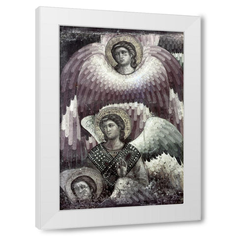 Archangel Seraphim White Modern Wood Framed Art Print by Cavallini, Pietro