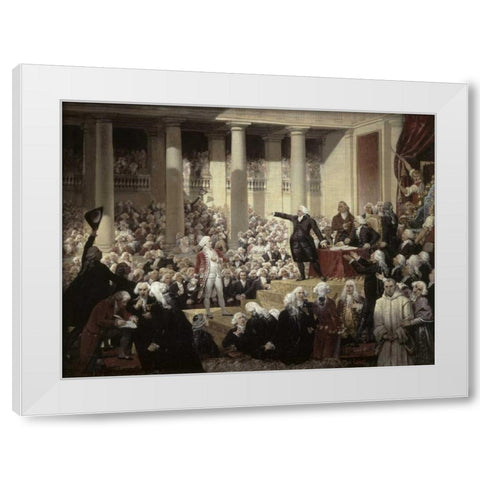 Mirabeau Devant Dreux-Brezemirabeau In Front of Dreux-Breze White Modern Wood Framed Art Print by Court, Joseph Desire