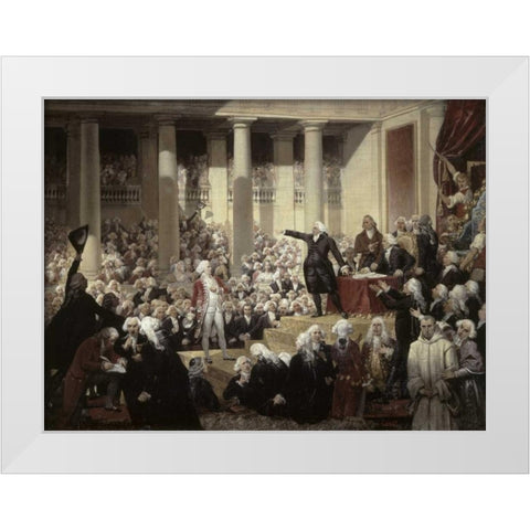 Mirabeau Devant Dreux-Brezemirabeau In Front of Dreux-Breze White Modern Wood Framed Art Print by Court, Joseph Desire
