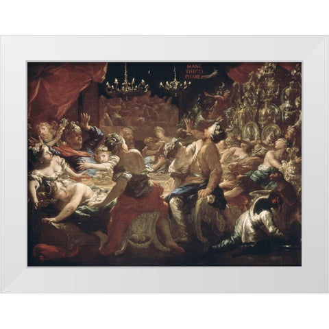 Balthazars Festival White Modern Wood Framed Art Print by Dandino, Pietro