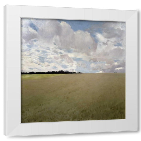 Landscape White Modern Wood Framed Art Print by De Latouche, Gaston