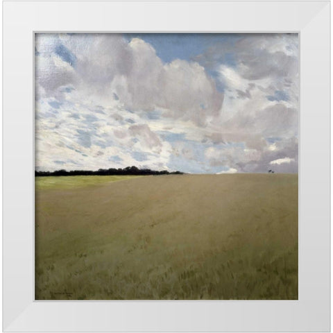Landscape White Modern Wood Framed Art Print by De Latouche, Gaston