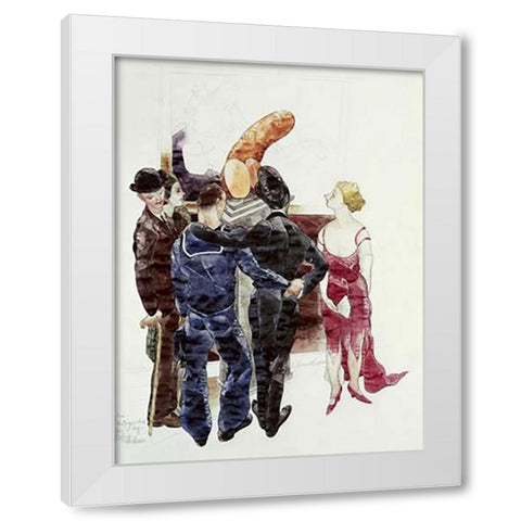 Distinguished Air White Modern Wood Framed Art Print by Demuth, Charles