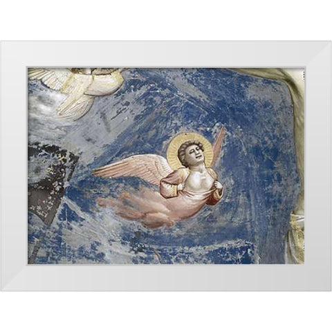 Crucifixion - Detail White Modern Wood Framed Art Print by Giotto