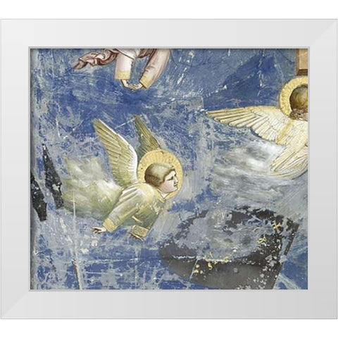 Crucifixion - Detail White Modern Wood Framed Art Print by Giotto