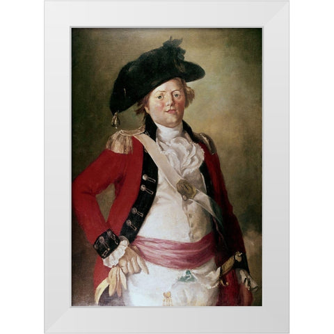 Officer White Modern Wood Framed Art Print by Gullager, Christian