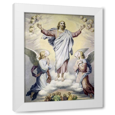 Ascension, The Hoffman White Modern Wood Framed Art Print by Hofmann, Heinrich
