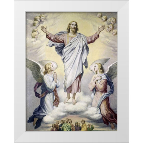 Ascension, The Hoffman White Modern Wood Framed Art Print by Hofmann, Heinrich