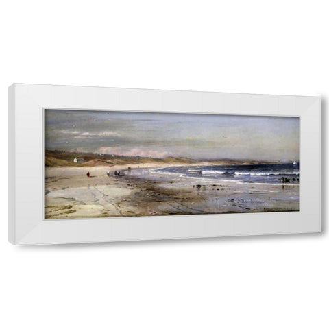 Along the Coast White Modern Wood Framed Art Print by Lewis, Edmund Darch