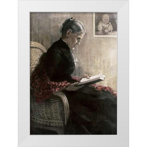 Portrait of Mother White Modern Wood Framed Art Print by Marc, Franz