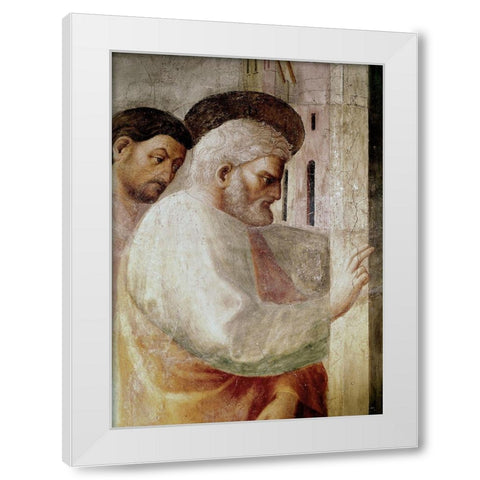 Healing of The Cripple and The Resurrection Oftabitha White Modern Wood Framed Art Print by Masaccio,