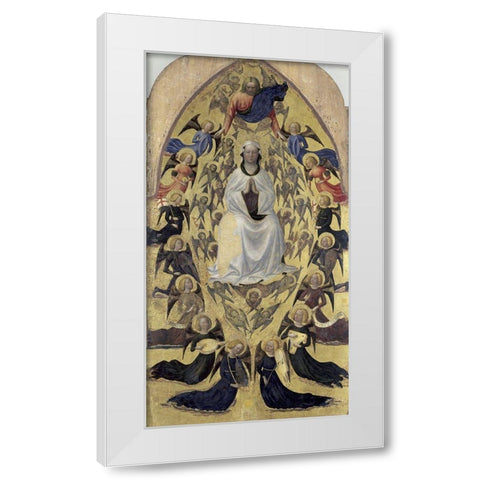 Madonna of The Snow White Modern Wood Framed Art Print by Masolino da Panicale,