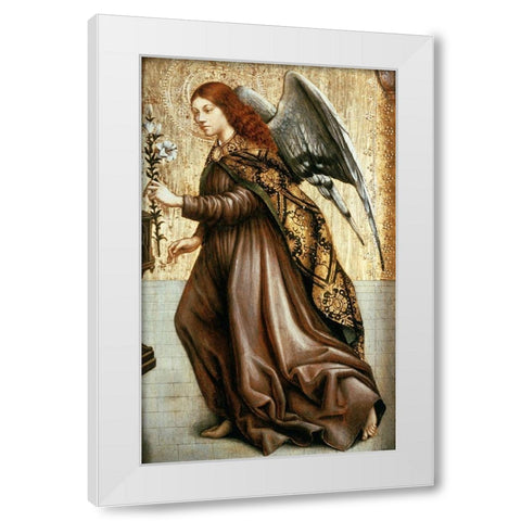 Guardian Angel White Modern Wood Framed Art Print by Master of Avignon,