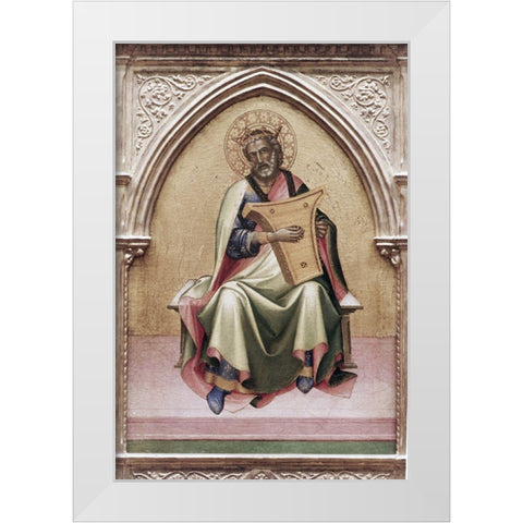 David White Modern Wood Framed Art Print by Monaco, Lorenzo