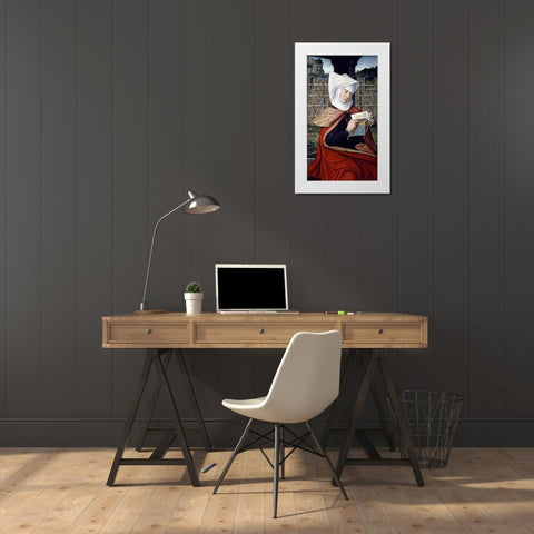 Emerencie: The Mother of Saint Anne White Modern Wood Framed Art Print by Provost, Jan
