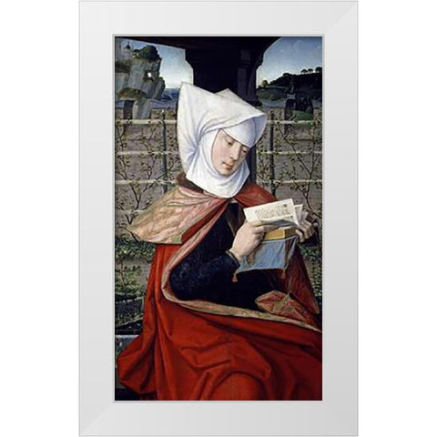 Emerencie: The Mother of Saint Anne White Modern Wood Framed Art Print by Provost, Jan
