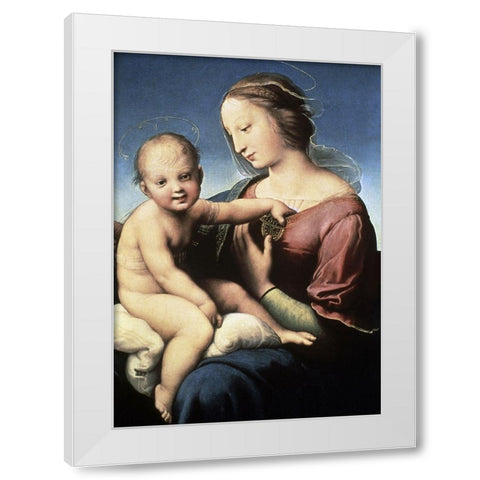Niccolini-Cowper Madonna White Modern Wood Framed Art Print by Raphael