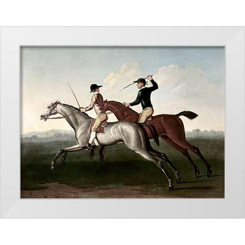 Match Between Bolton and Lamprey White Modern Wood Framed Art Print by Seymour, James