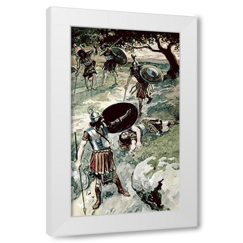 Abner and Asahel White Modern Wood Framed Art Print by Tissot, James