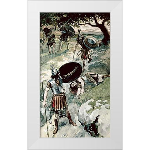 Abner and Asahel White Modern Wood Framed Art Print by Tissot, James