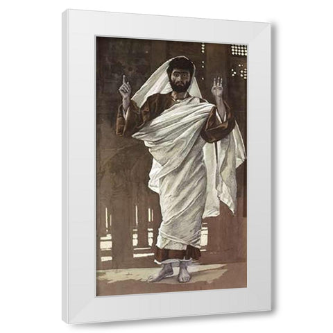 Bartholomew White Modern Wood Framed Art Print by Tissot, James