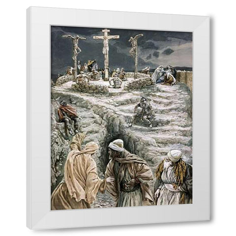 Eloi, Eloi Lama Sabachthani? White Modern Wood Framed Art Print by Tissot, James