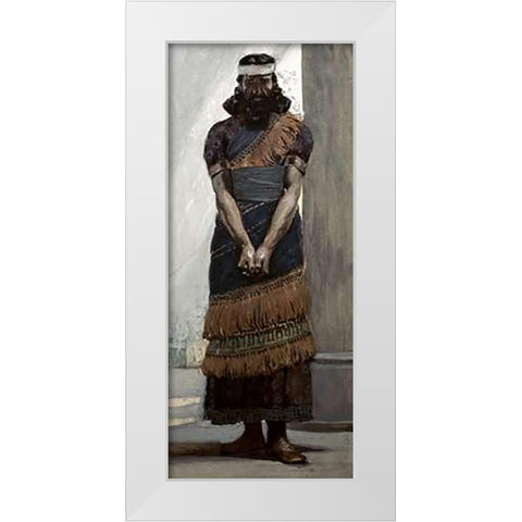 Haggai White Modern Wood Framed Art Print by Tissot, James