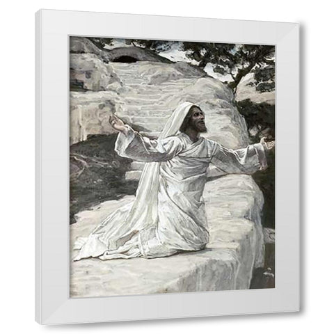 James The Lesser White Modern Wood Framed Art Print by Tissot, James