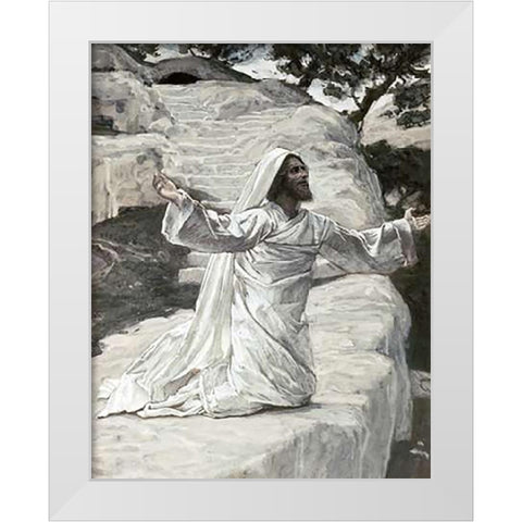 James The Lesser White Modern Wood Framed Art Print by Tissot, James