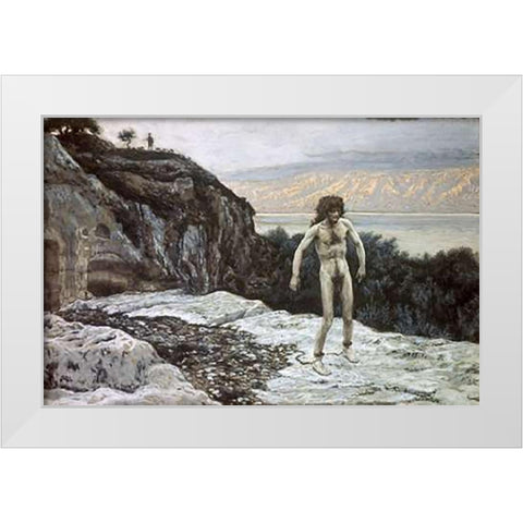 My Name Is Legion White Modern Wood Framed Art Print by Tissot, James